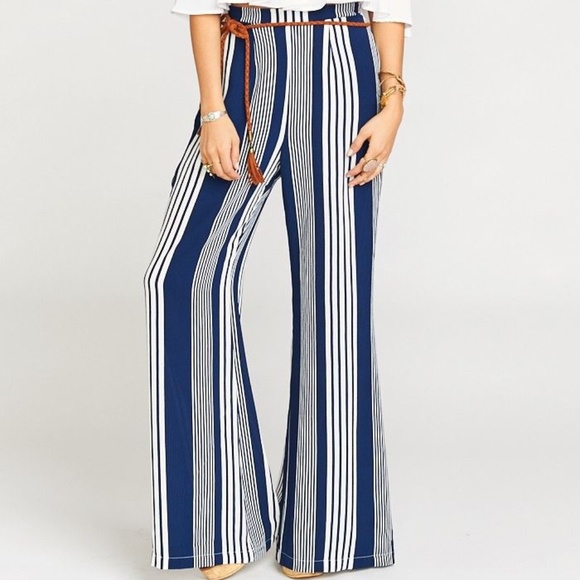 Show Me Your MuMu Pants - SHOW ME YOUR MUMU Stripe Me Down Eli Trousers S